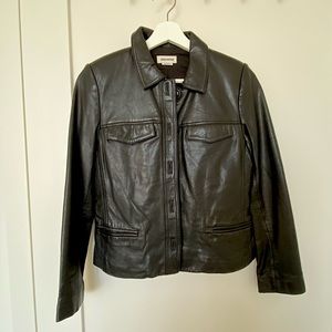 Zadig&Voltaire leather jacket in black SIZE S